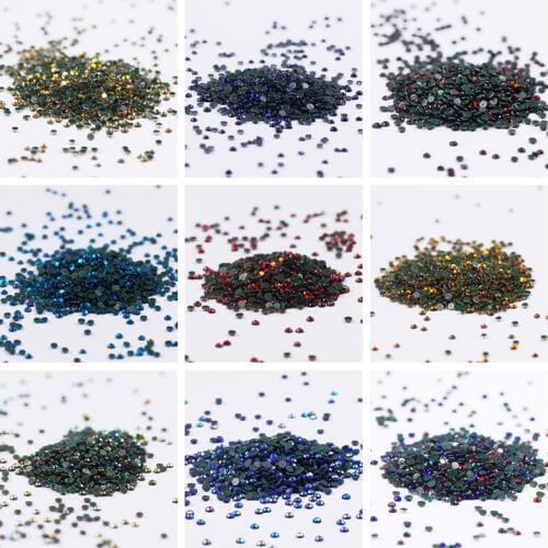 SS6 1440 PCs/lot Crystals Stones Iron on Hot Fix Strass Crystal Hotfix Rhinestones for Clothes 3D Rhinestone Stickers for Nails