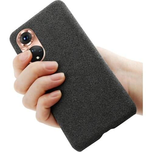 Cloth Texture Fit Case For Huawei Honor 50 V40 5G 30 20 Lite Funda Luxury Febric Antiskid Cover For Honor V20 V30 Pro 20S 30S