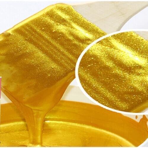 100g / 1kg Hot stamping bright Gold paint,Metal lacquer, wood paint, tasteless water-based paint,Can be applied on any surface