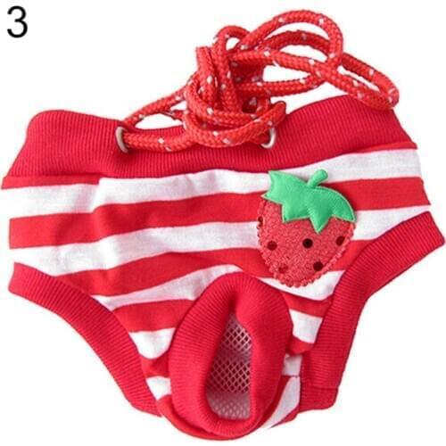 Female Pet Dogs Physiological Menstrual Hygiene Pants Estrus Small Pet Dogs Puppy Cat Clothes Dog Panties Dog Jeans Pant M/L/XL