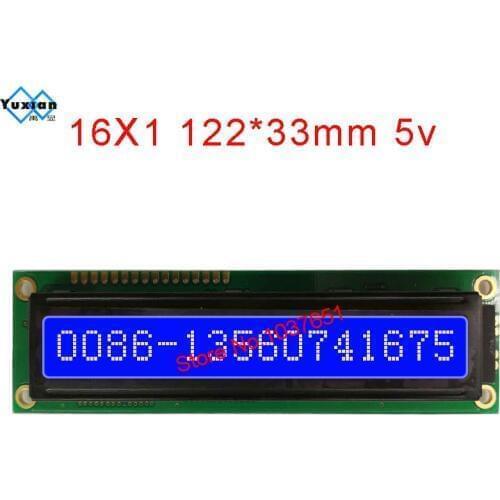 Lcd Module display 16x1 1601 1601A big character 22*33mm HY-1601E-801-R