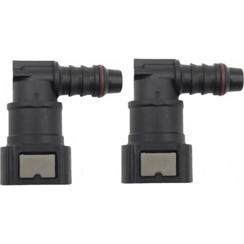 9.89 ID8 Curved Fuel Line Quick Connector, Urea Tube Fastener Pipe Fittings Gas Filter Fitting