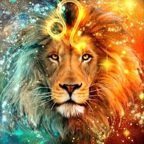 New 5D DIY diamond painting,Aggressive art dream lion, diamond embroidery, cross stitch, embroidery, gift, rhinestone decoration