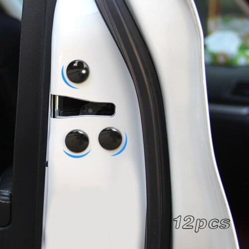 Car Door Lock Screw Protection Stickers Covers Waterproof Doors Screws for mazda Hyundai Peugeot Seat fiat Renault Opel lada KIA