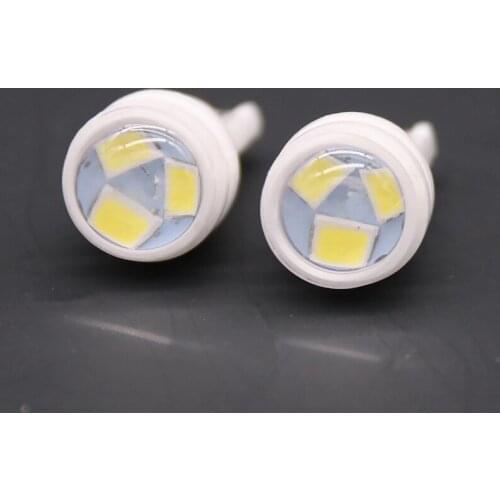 Car LED Light Ceramic T10 3SMD 2835 Car License Plate LED Light Trunk Clearance bulb dc12V Lens Auto Wedge interior White DC 12V