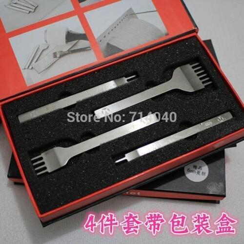 Free shipping professional leather tool 3mm 4mm 5mm 6mm Hand-sewn leather diamond cut, leather cutting tools set