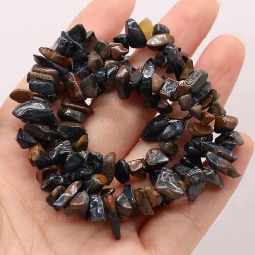 Fashion Irregular Beads Natural Tiger Eye Stone Gravel Beaded for Jewelry Making DIY Necklace Bracelet Accessories 5-8mm