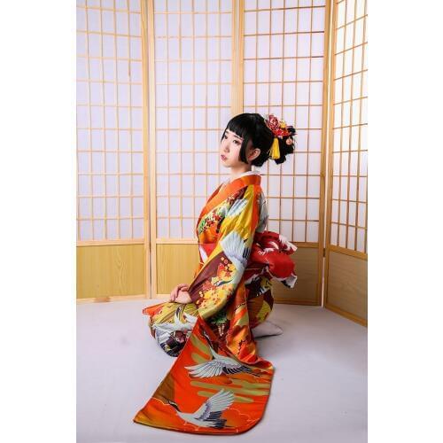 Luxury Japanese Kimono Yukata With Obi High Quality Classic Yukata Printed Japan Style Lady Formal Evening Dress Cosplay Costume