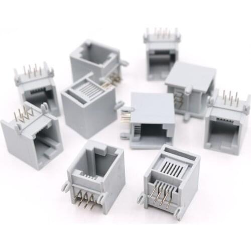 RJ12 6P Right Buckle Connector Socket Female-plug DIY EV3 NXT Accessories