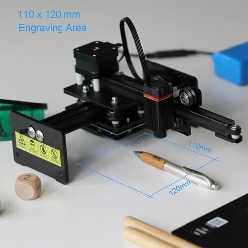 NEJE Master 2 Mini CNC Laser Engraver High Speed Small Engraving Carving Machine Smart Wireless Control 110*120mm Engraving Area