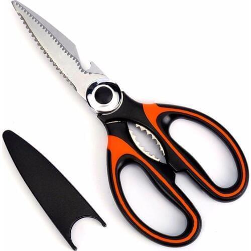 Multi-Function Kitchen Scissors with Sharp Blade Professional Poultry Shears Stainless Steel Kitchen Shears Free Shipping