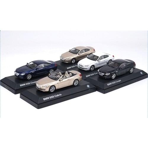 Original factory 1:43 650I COUPE boutique alloy car toys for children kids toys Model gift original box