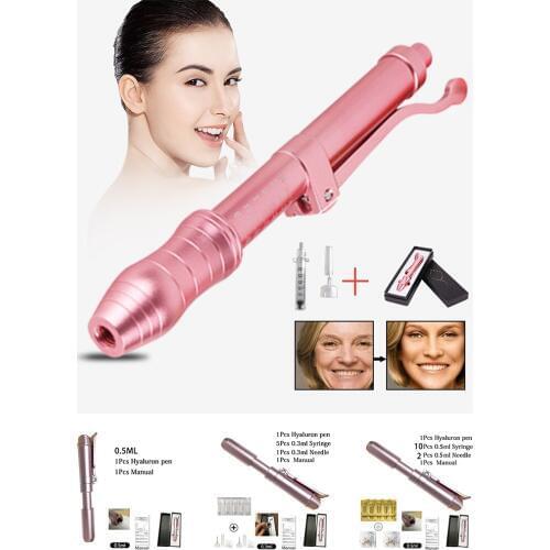 0.3ml Pink Hyaluronic Acid Guns Hyaluronique Pen No Injection Serum Pen For Anti-wrinkle Skin Rejuvenation Lips Lifting Lip Atom