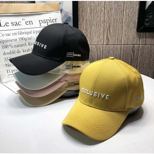Casual Baseball Cap for Women and Men Fashion Letter 3D Embroidery Hat Cotton Hard Top Sun Caps Snapback Hat Unisex kpop gorras