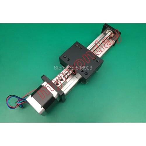 400mm Effctive Travel Length SFU1204 1605 1610 C7 16mm 12mm Ballscrew Linear Motion Guide Rail Slide Sliding Table SGK+57 Motor