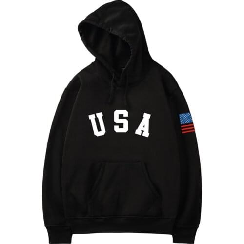 New USA Flag Hoodies Men/Women Sweatshirt JULY FOURTH Hooded United States America Independence Day Hoody