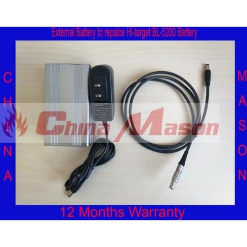 External Battery Replace Hi-target Battery BL-5200 for Hi-target V8 V9 V10 V30 V50 F61, Including Battery, Charge & power cable