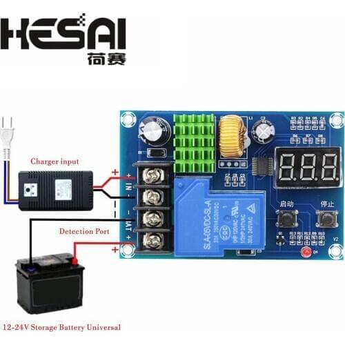 XH-M604 Battery Charger Control Module DC 6-60V Storage Lithium Battery Charging Control Switch Protection Board
