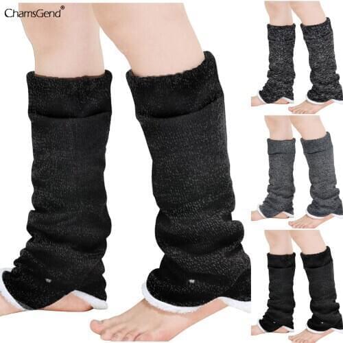 Winter Long Knit Cover Crochet Leg Warmers Chic Warm Thick Cold Proof Plush Soft Warm Socks Thigh Stulpe Legwarmers Dropshipping