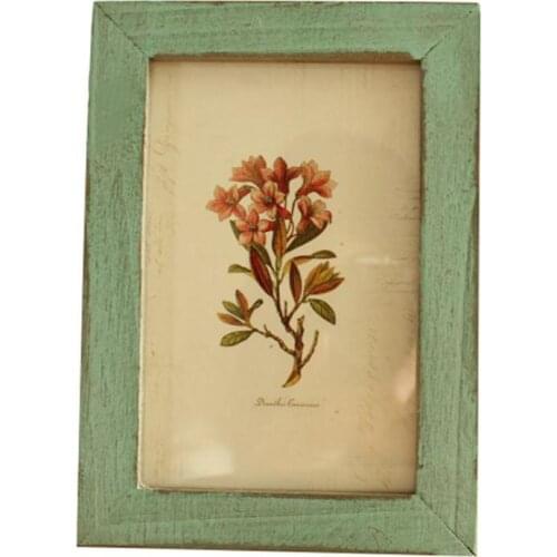 60% Hot Sale Vintage 5 Inch Photo Frame Wooden Picure Holder Stand Home Bedroom Desk Decor