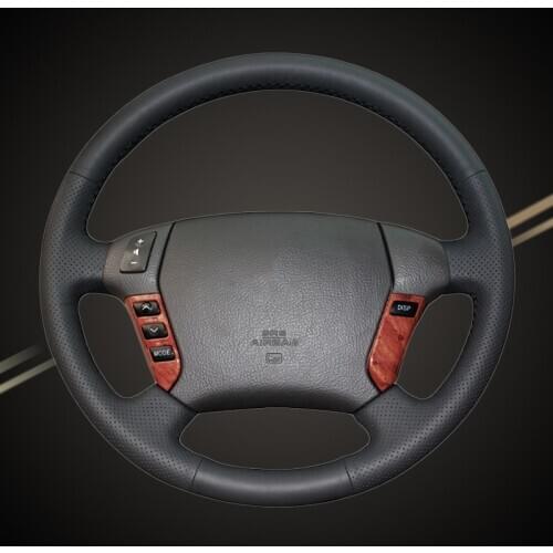 Car Braid On The Steering Wheel Cover for Toyota Crown 2006-2009 DIY Auto Braiding Wheel Covers Car-styling Interior Accessories