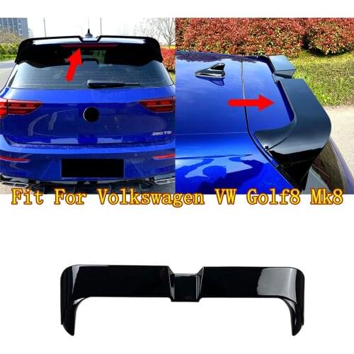 Fit For Volkswagen VW Golf8 Mk8 Car Rear Roof Spoiler Splitter Lip Window Wing