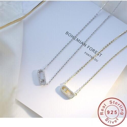 Boho pendant 925 Sterling silver AAAAA zircon cz Wedding Pendants with necklace for Women Bridal Statement Party Jewelry