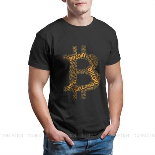 Revolution Block Chain Crypto Word TShirt Bitcoin Cryptocurrency Miners Meme Streetwear Comfortable T Shirt Male Tee Gift Idea