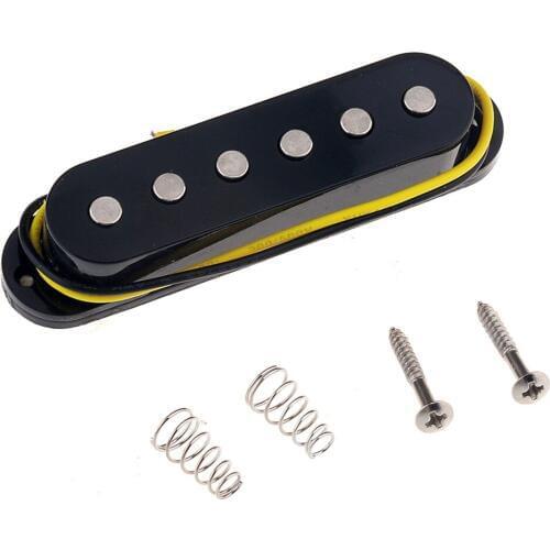 Musiclily 52mm Guitar Single coil Bridge Pickup for Strat or Squier Style, Black