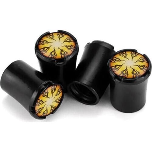 4pcs/Lot Fire Logo Car Tire Valve Caps For Seat Leon ibiza 5F 6L 6J MK3 Wheel Tires Air Dust Waterproof Screw Airtight Cap