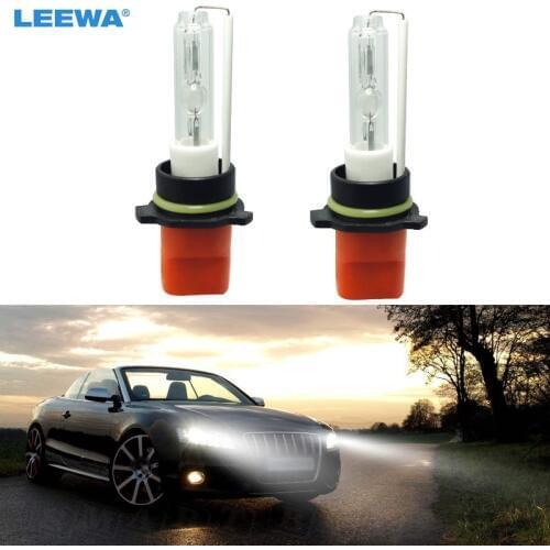 LEEWA 2x White 6000K Car 12V 35W P13W Xenon HID Bulbs Replacement HID Headlights Singel Bulbs #CA2006