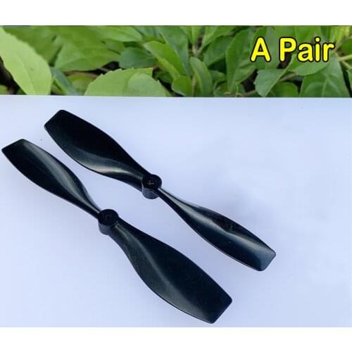 A Pair 75mm Blade Propeller Prop Blade Fit Shaft Diameter 1mm DIY RC Quadcopter Drone Parts DC Coreless Motor Toy Model CW+CCW