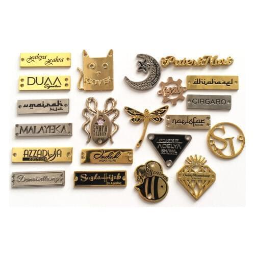 Metal Brand Logo Labels Design Custom Garment For Clothing /Bag