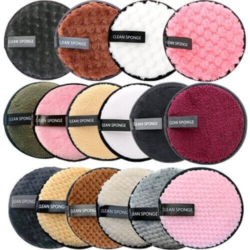 Reusable Makeup Remover Pads Cotton Wipes Microfiber Make Up Removal Sponge Cotton Cleaning Pads Tool