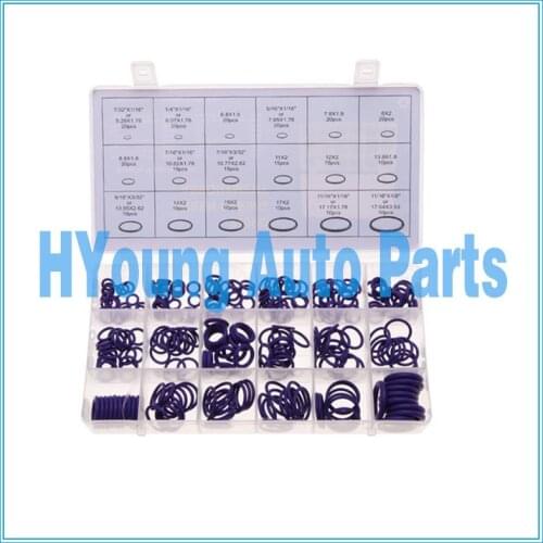 270 Pcs 18 Sizes Kit Air Conditioning Car Auto Vehicle O Rings Repair