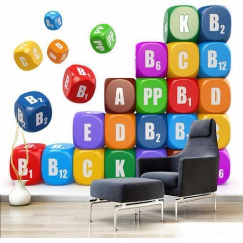 Restaurant Wall Paper Color Wooden Board Character Alphabet Wood Wall Free Wallpaper Living Room Desktop Wallpaper Mural Kitchen