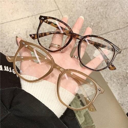 YOOSKE Oversized Square Eyeglasses Frames for Women Men Anti Blue Light Glasses Frame Optical Computer Eyewear
