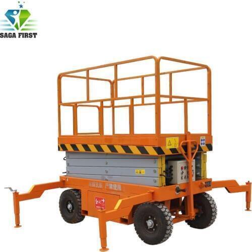 500kg 12m DC Powered Mobile Scissor Lift