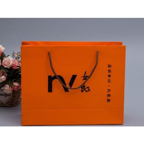 Manufacturers thickness side gusset carry paperbags recycled brown kraft paper bags die cut handle with logo --XP2300