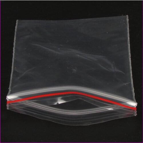 100Pcs 6X8cm Transparent Plastic Resealable Zip Lock Cellophane Bag Jewelry Packaging Bag Reclosable Ziplock Seal Bags