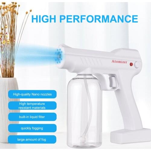 Handheld Nano Atomizer Rechargeable Sterilizing Sprayer Cordless Electric Spray Machine for Home Office Hotel School Restaurant