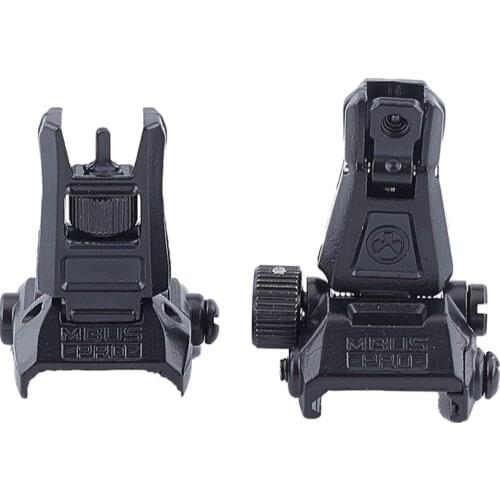 Tactical Metal PRO Sight Flip-Up Front&Rear Sight for M4 AR15 20mm RIS/RAS Rail