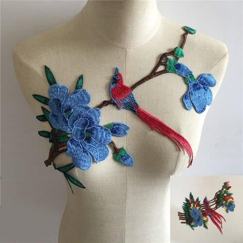 Branch fake collar chick clothing embroidery applique fabric DIY decoration craft supplies material accessories 1 piece for sale