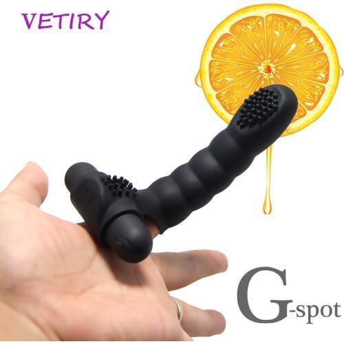 VETIRY Finger Vibrator Vagina Clitoris Stimulate Erotic Sex Toys For Women 10 Frequency G Spot Massage Female Masturbator