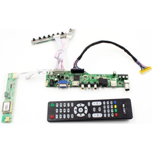 M6V5 LCD TV controller board support TV AV VGA Audio USB HDMI for 17 inch lcd panel 1920x1200 B170UW01 V0 LTN170CT05-F01