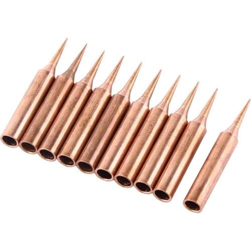 10 Pieces Of 900M-Ti Copper Soldering Iron Head Copper Base Lead-Free Electroplated Iron Nickel For Welding Table Tools Promotio