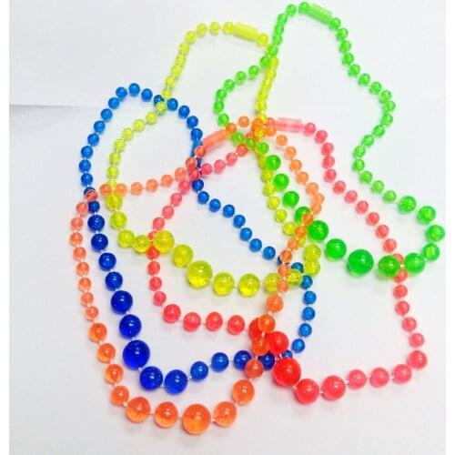 2piece Jewelry pearl beans necklace cute for Girls party Home Craft Toys Princess Gift Pinata Loot Fillers Favors Novelty Party