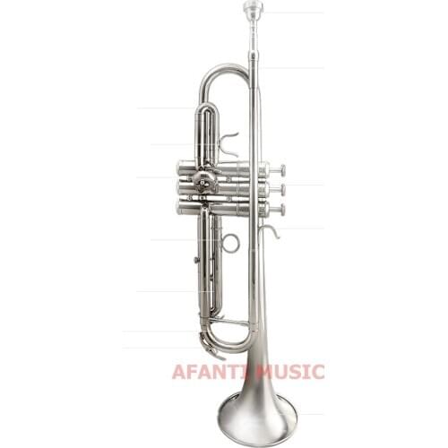 Afanti Bb tone Brass Body Silver Plated Trumpet (ATP-139)