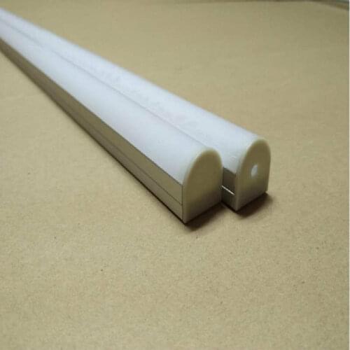 Free shipping Top Design Round shape led anodized aluminium channel for led flex strip light made in china