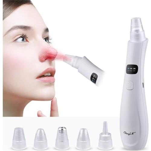 CkeyiN Facial Blackhead Pimple Remover Vacuum Electric Acne Pore Cleanser Black Point Vacuum Deep Clean Extractor Skin Care Tool